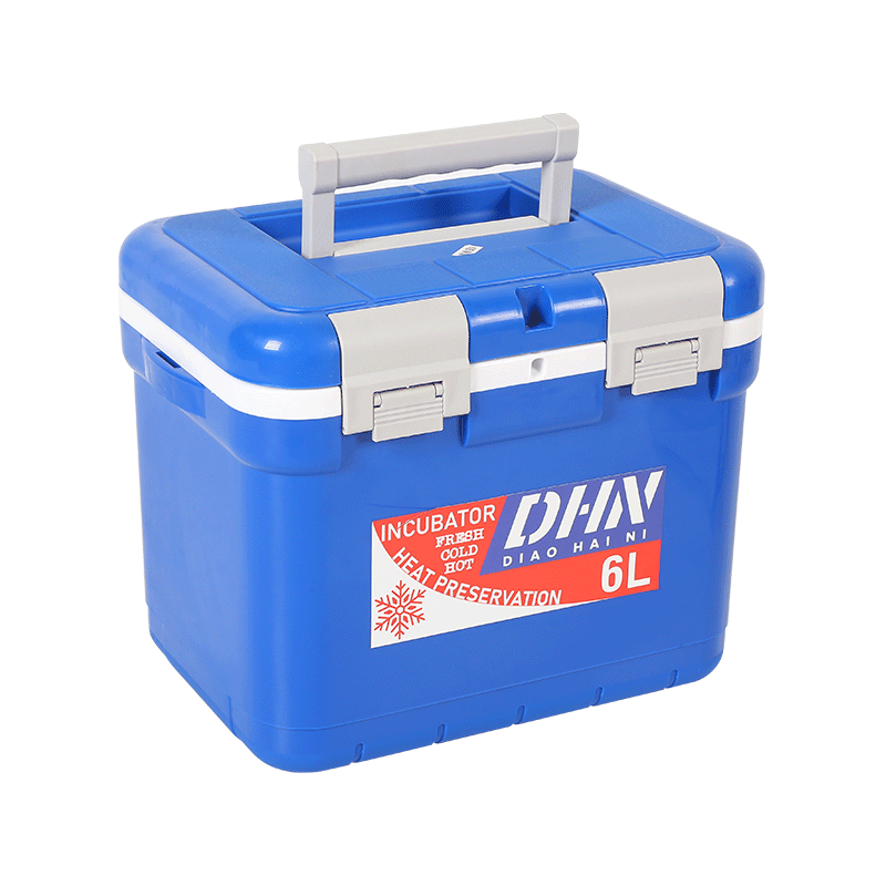 6L Biosafety Transport Transshipment Hard Ice Box Cooler Medicine Cold Chain Box